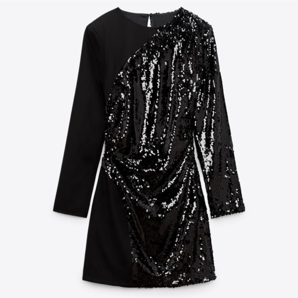 ZARA SEQUENCE MINI DRESS - S2521 - Picture 6 of 7